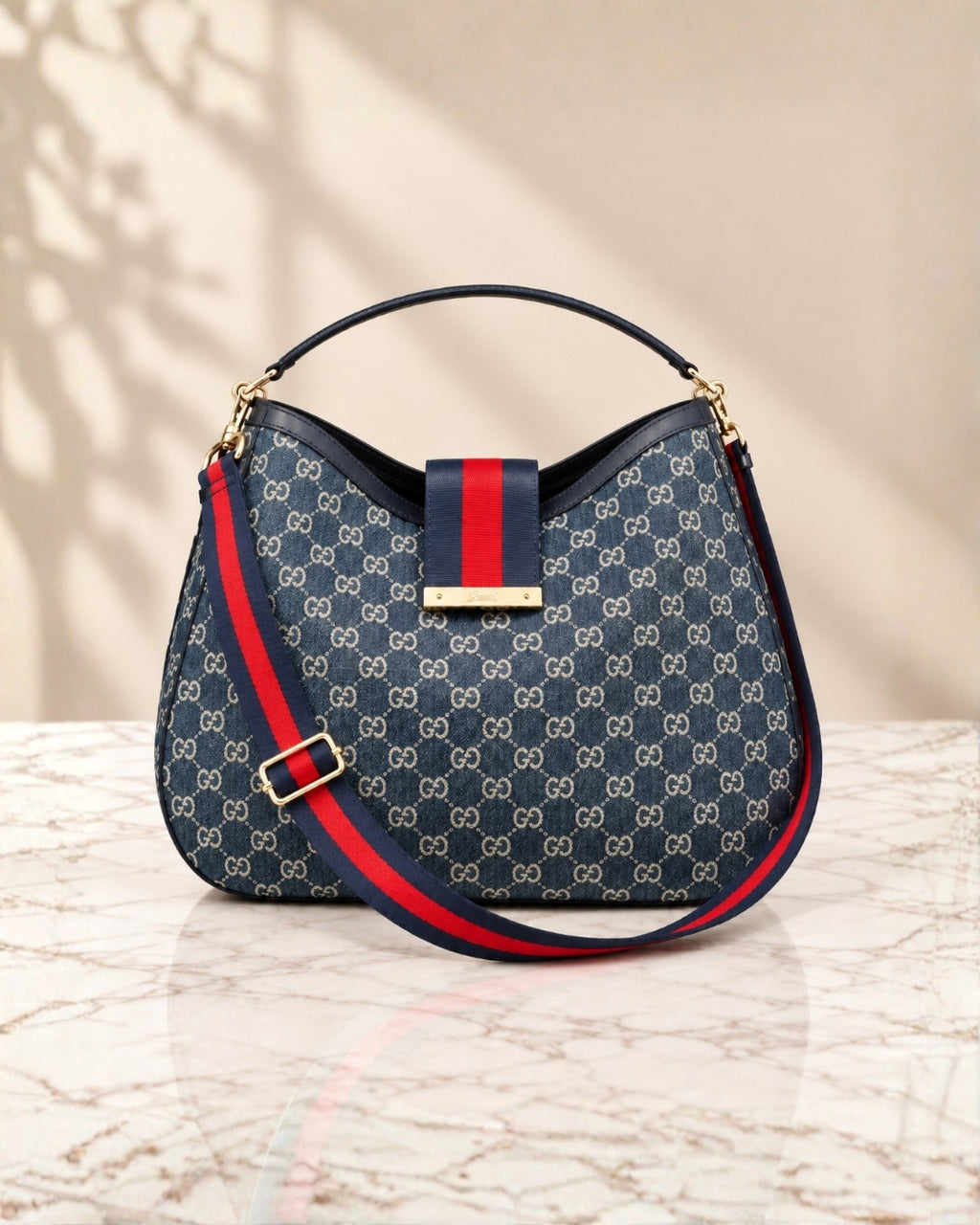 GUCCI Hobo Shoulder Bag 38cm A+