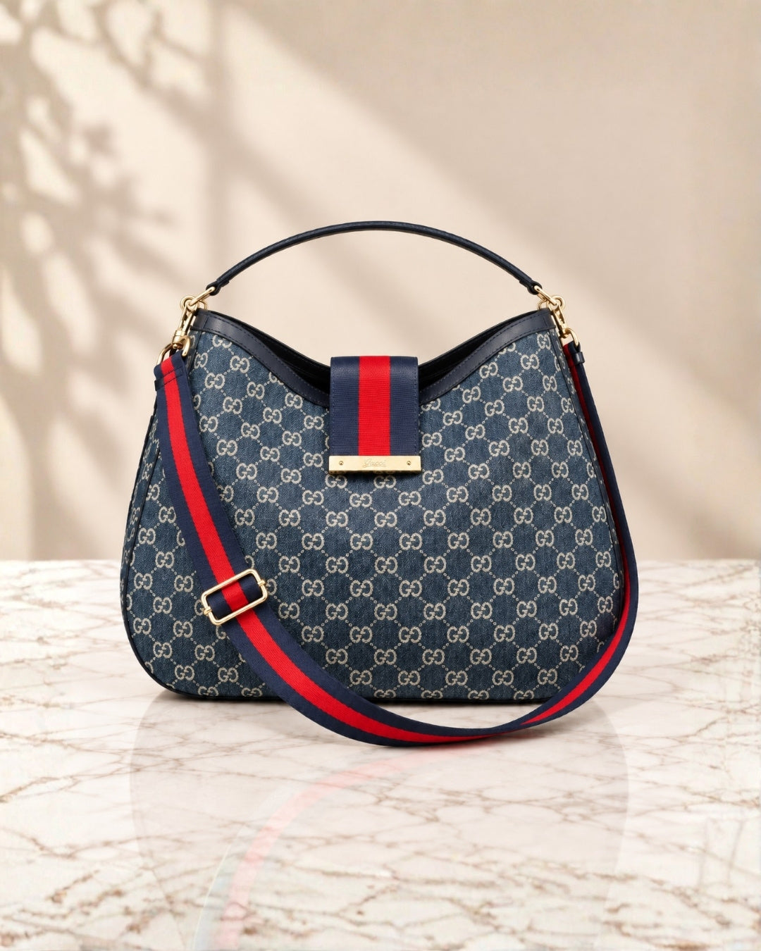 GUCCI Hobo Shoulder Bag 38cm A+