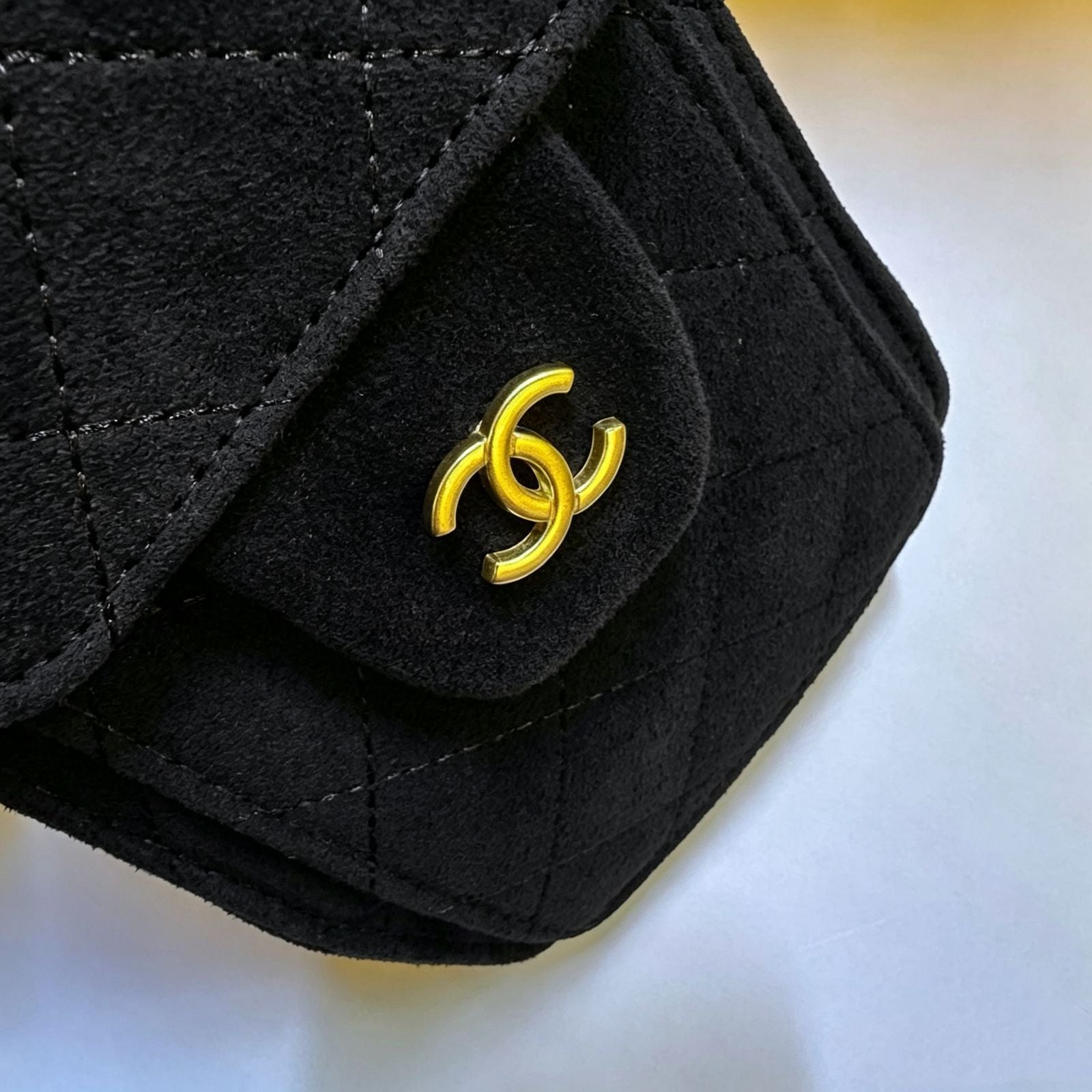 Chanel Drawstring Bucket Bag — Quilted Suede | 28 cm | 7 Colors Without Box