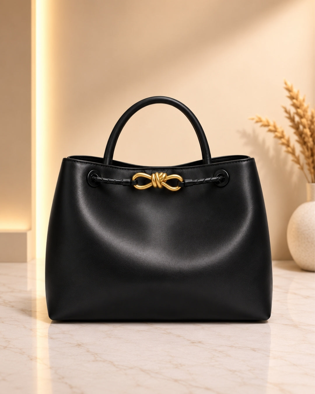 BOTTEGA Top Handle Bag 32cm A+