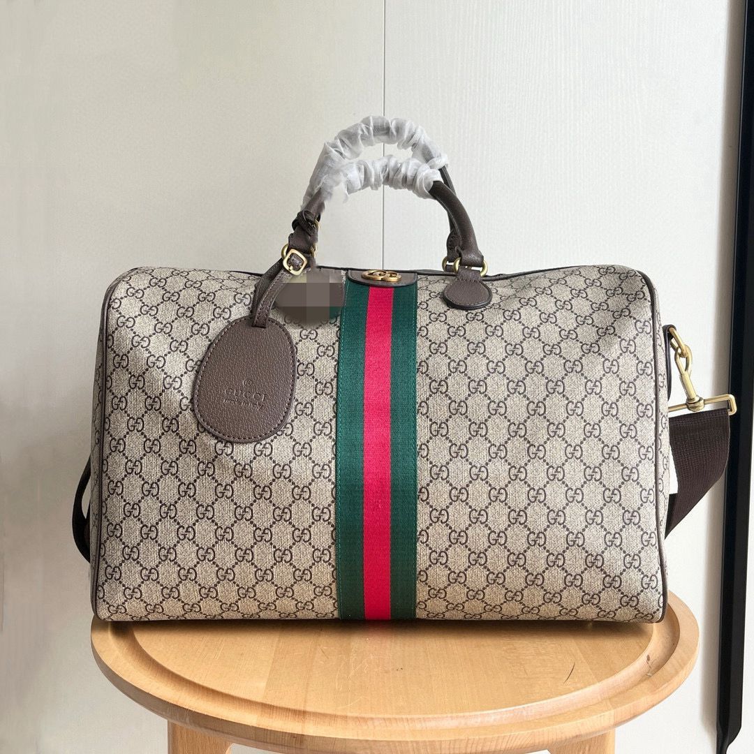 Gucci Savoy Duffle Bag — GG Supreme Canvas | 55 cm | 2 Colors