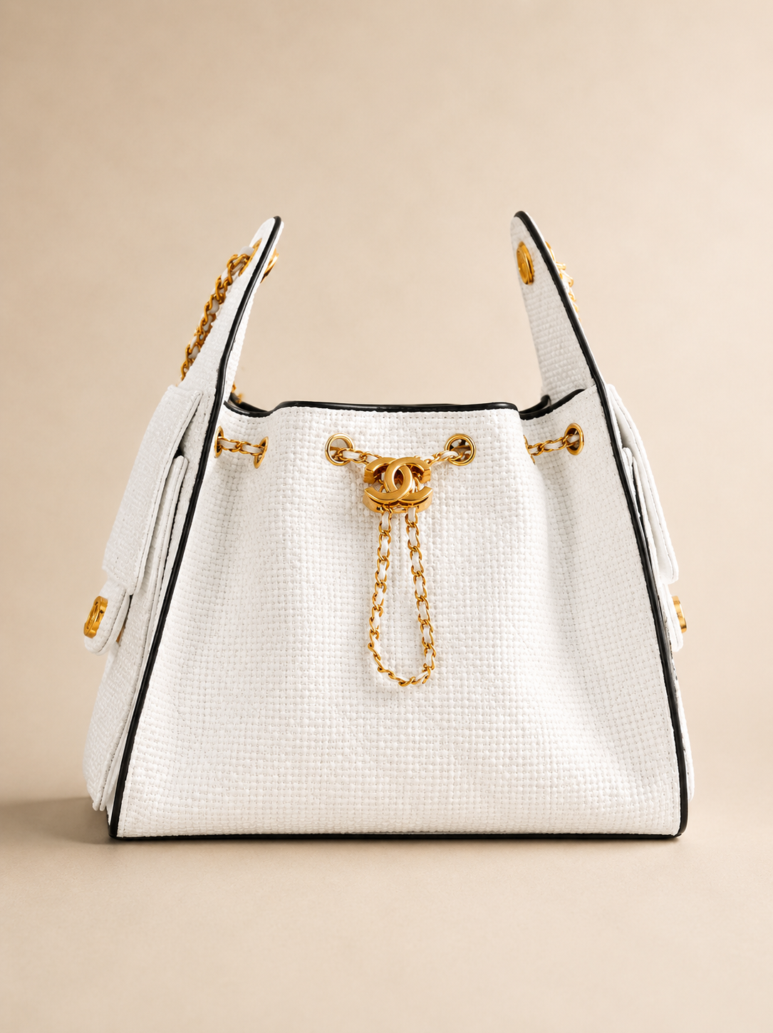 CHANEL Drawstring Bag — 26 cm Without Box