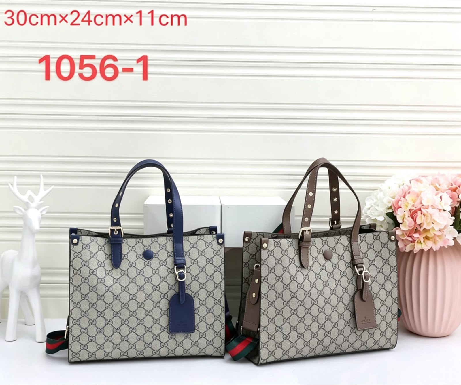 GUCCI Structured Tote — 30 cm | 2 Colors Without Box