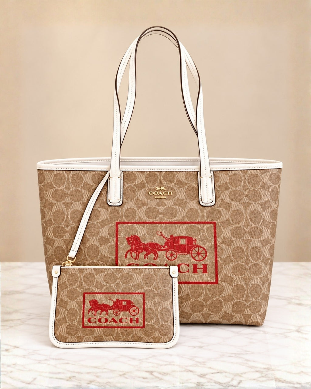 COACH Horse & Carriage Tote 43cm