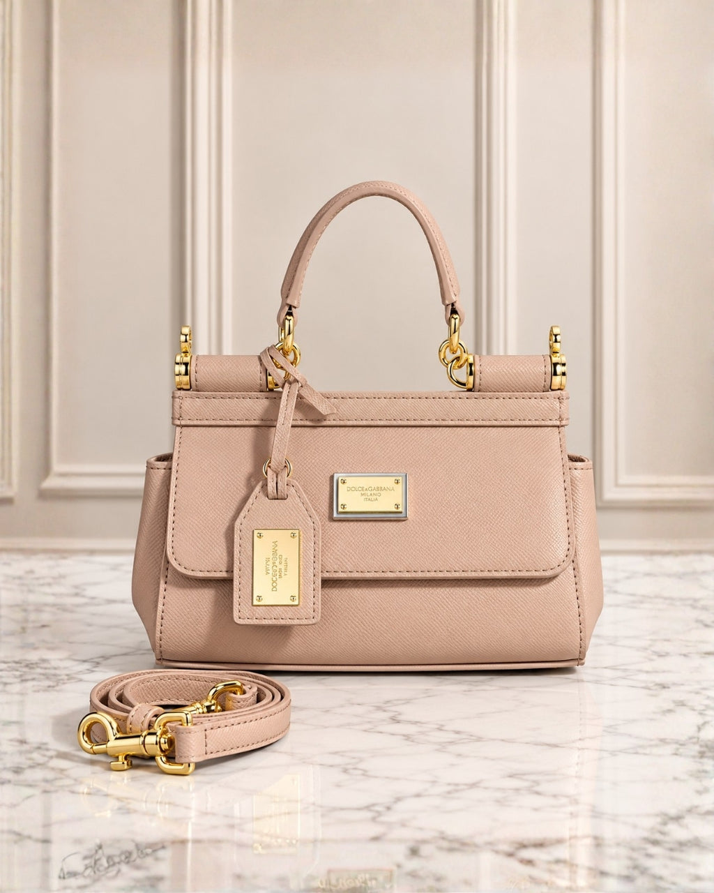 Dolce & Gabbana Top Handle Shoulder Bag 19cm
