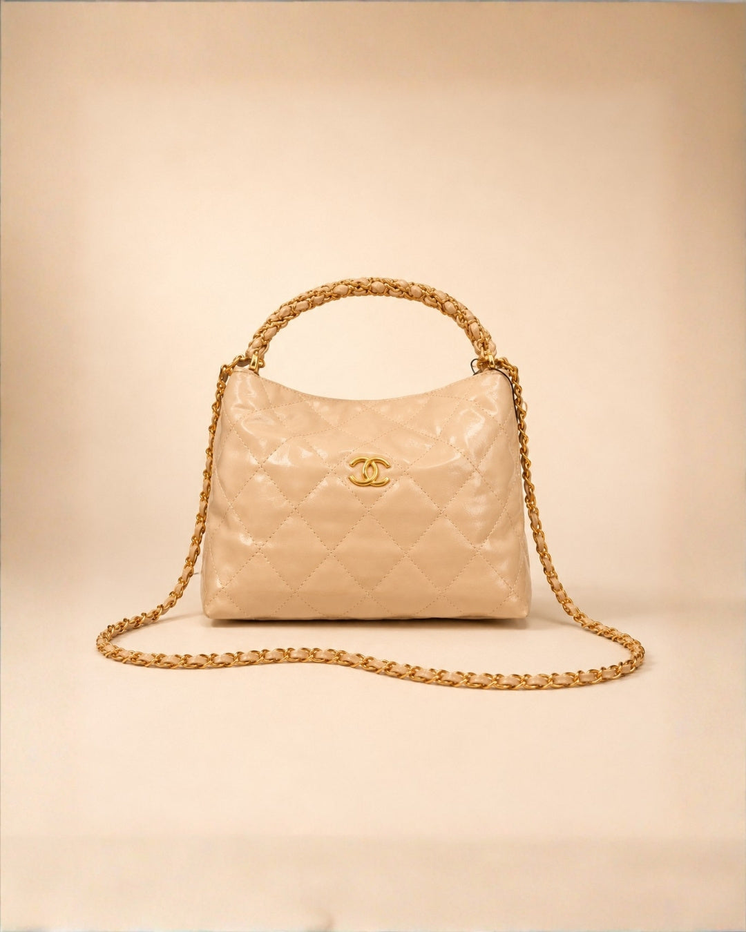 CHANEL Quilted Mini Hobo Bag 19cm