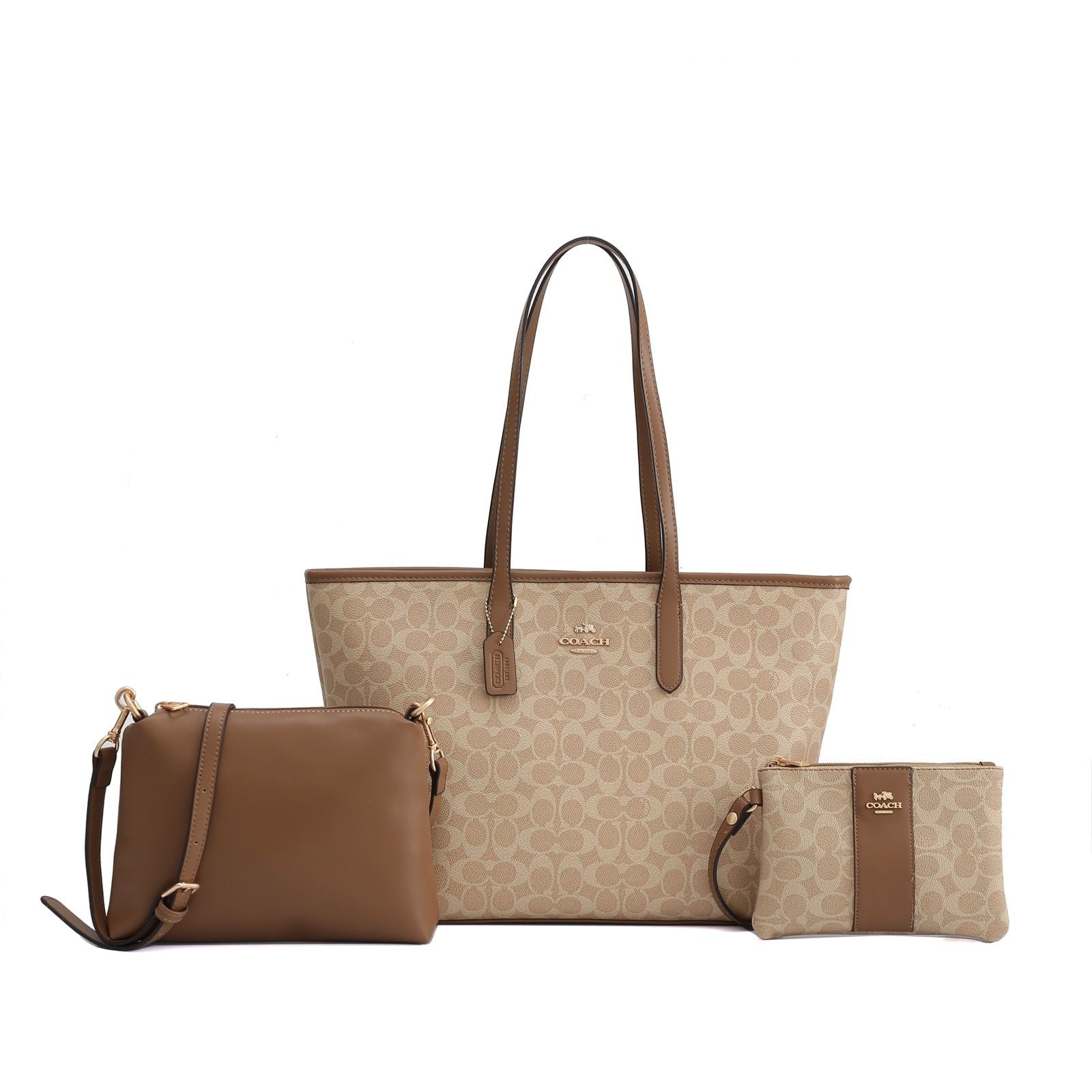 COACH Signature Tote 3-Piece Set 31 cm