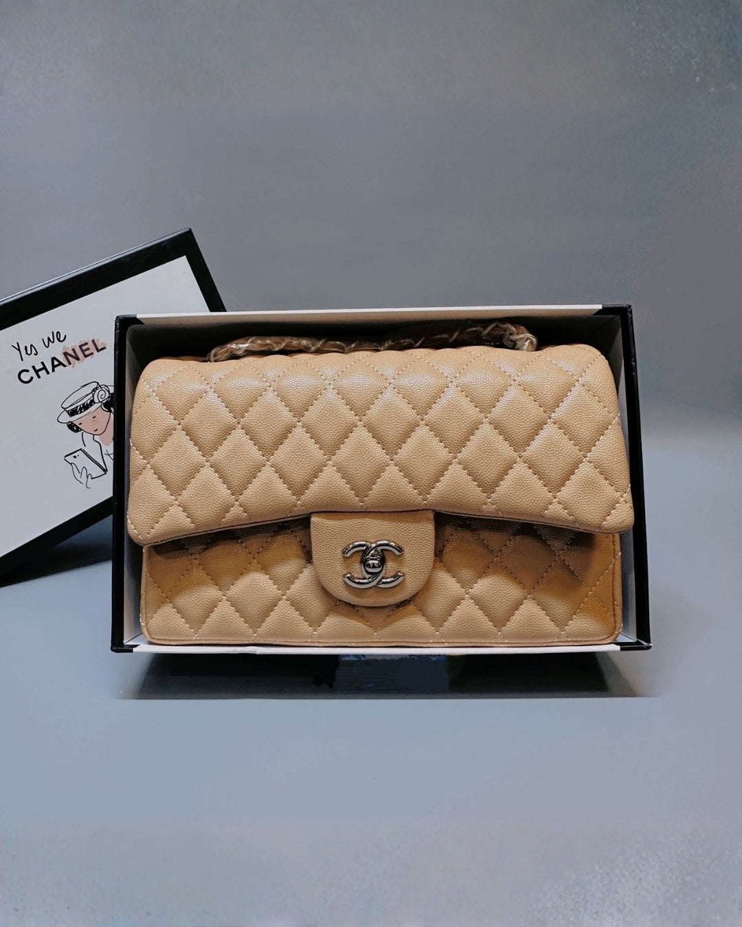 CHANEL Quilted Flap Shoulder Bag 26 cm