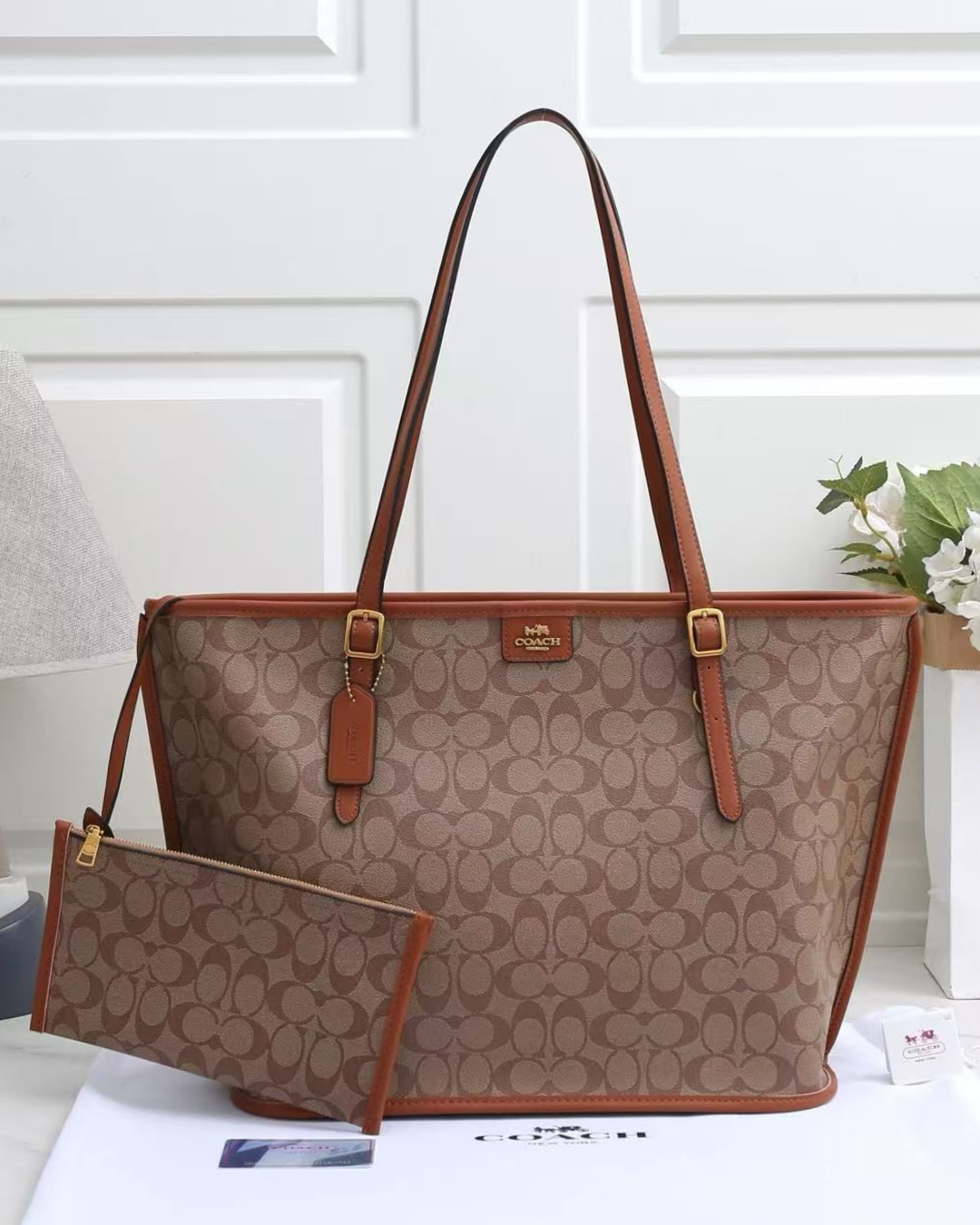 COACH Signature Tote Bag 36cm