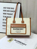 BURBERRY Archive Canvas Tote — 36 cm | 5 Colors Without Box