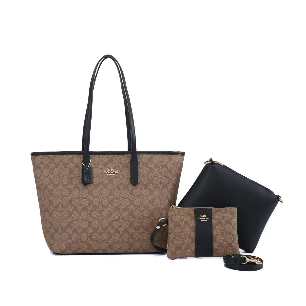 COACH Signature Tote 3-Piece Set 31 cm
