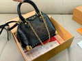 LOUIS VUITTON Studded Shoulder Bag — 23 cm | 4 Colors With Box A+