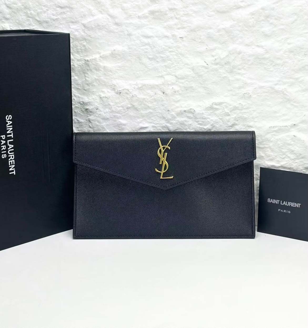 YSL Envelope Clutch Pouch 28 cm A+