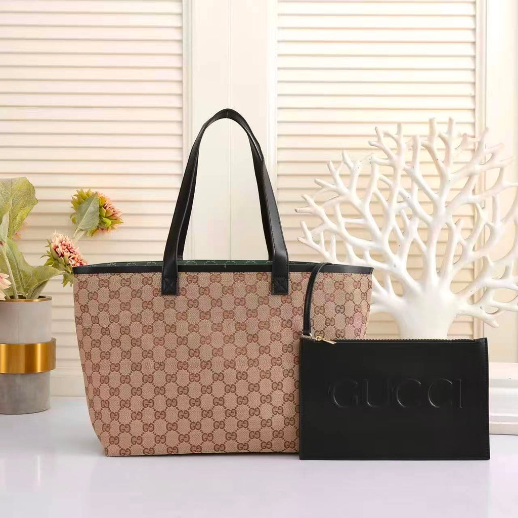 GUCCI GG Monogram Canvas Tote 47cm