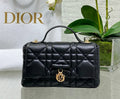 DIOR Quilted Top Handle — 25 cm | 6 Colors with Box