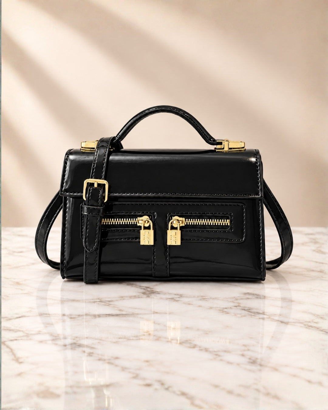 Hermès Kelly Patent Mini Bag 21cm