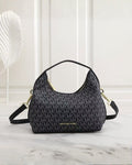 MK Signature Logo Hobo Shoulder Bag 23cm