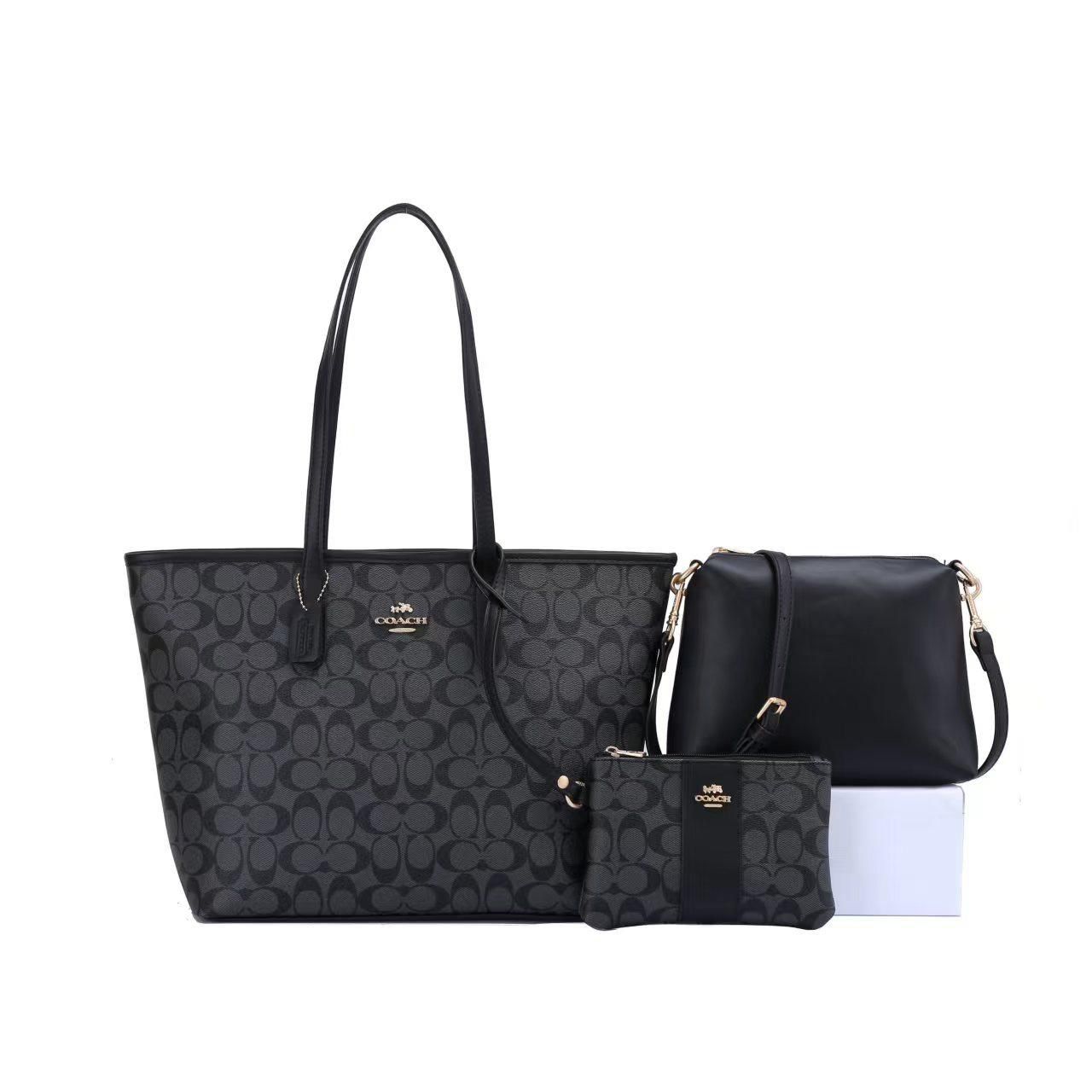 COACH Signature Tote 3-Piece Set 31 cm