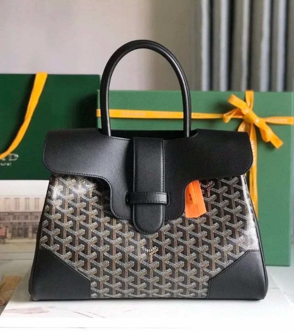 GOYARD Structured Monogram Top Handle Bag 33cm A+