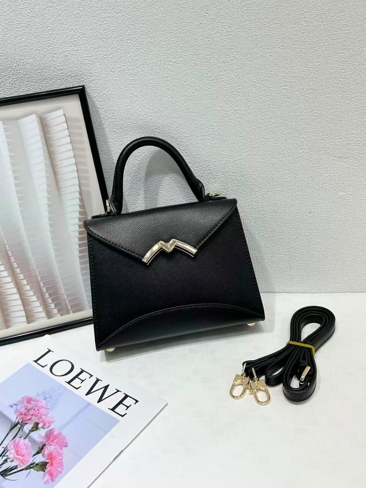 Moynat Mini Top Handle Crossbody Bag 20 cm