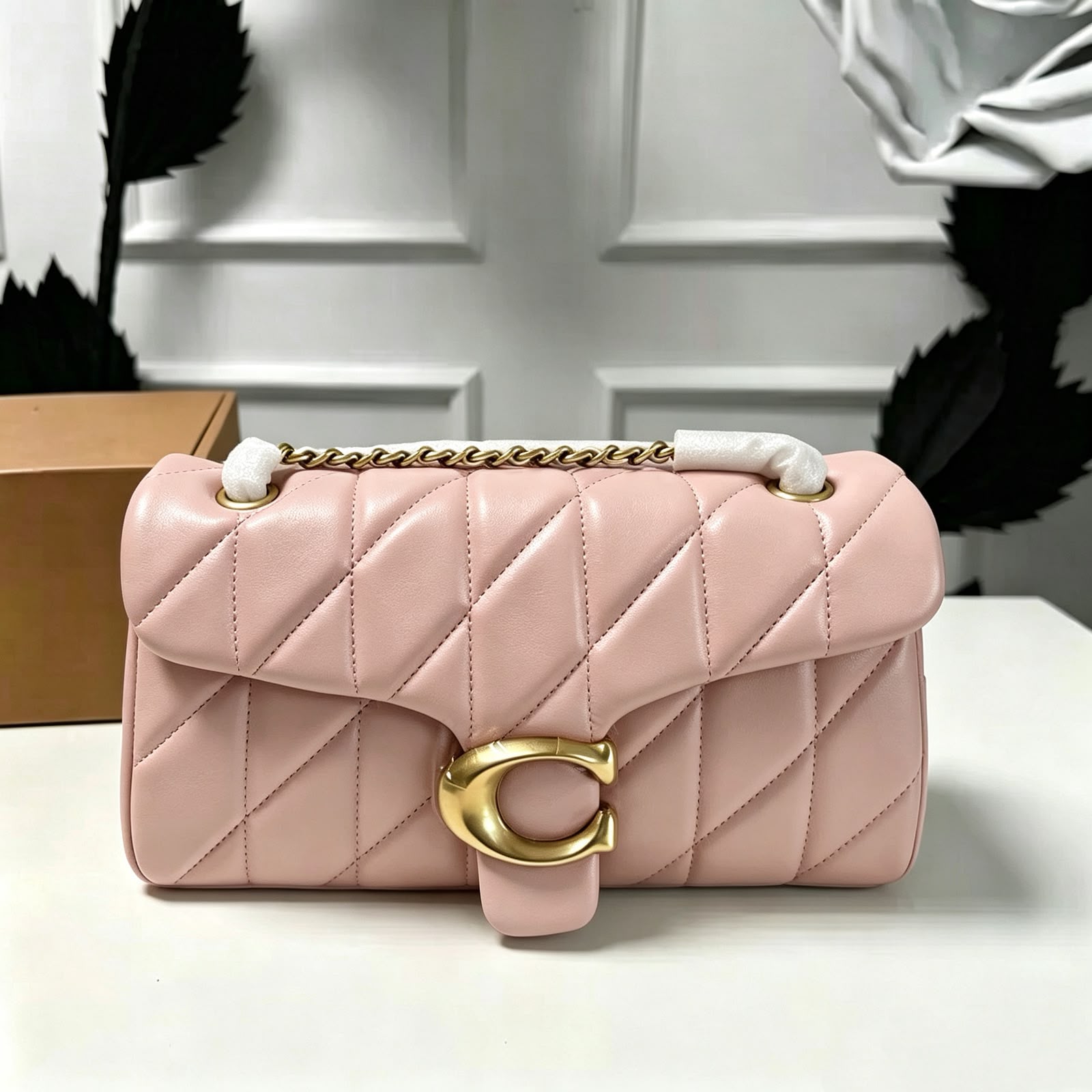 Coach Quilted Chain Shoulder Bag — 25 cm | 9 Colors with Box