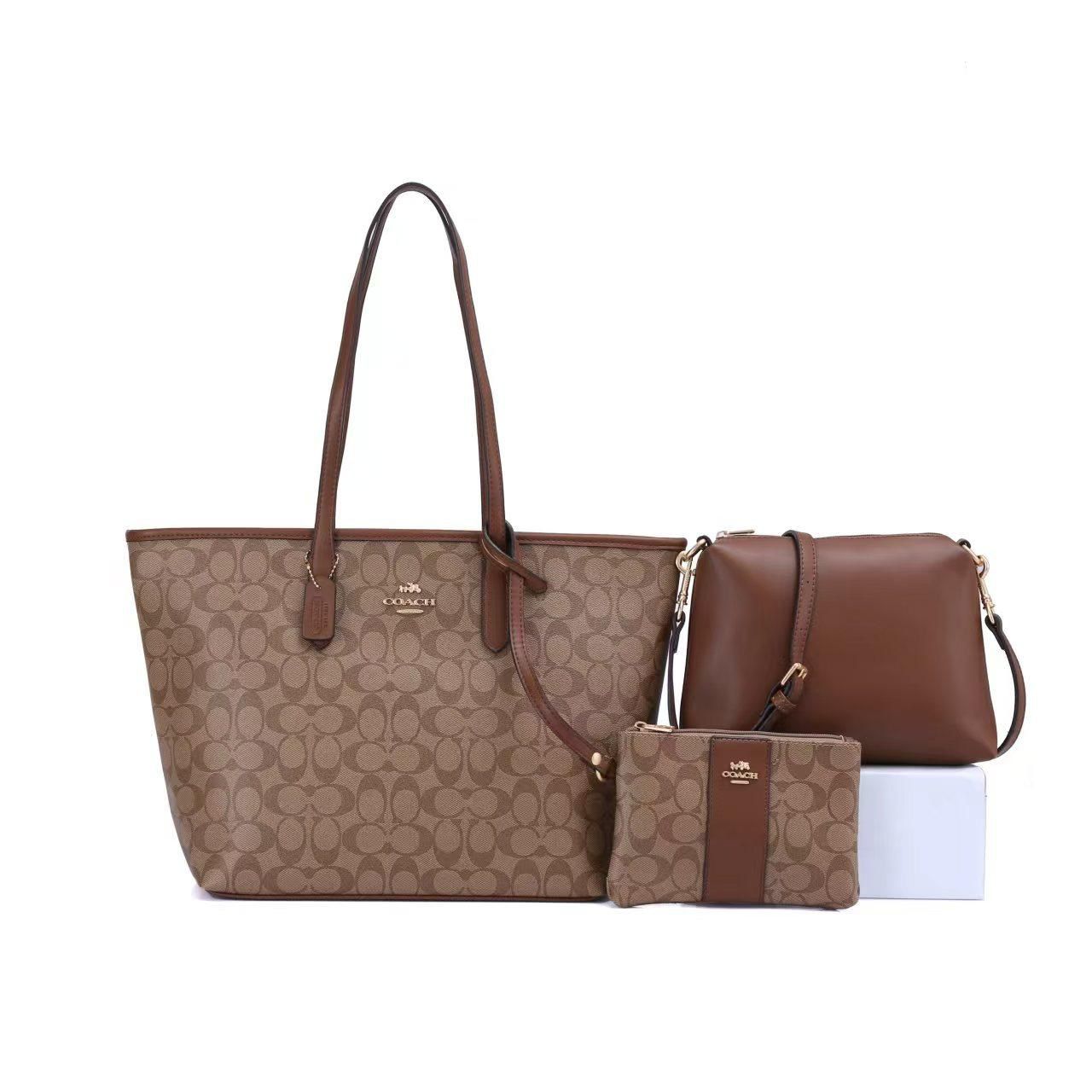 COACH Signature Tote 3-Piece Set 31 cm