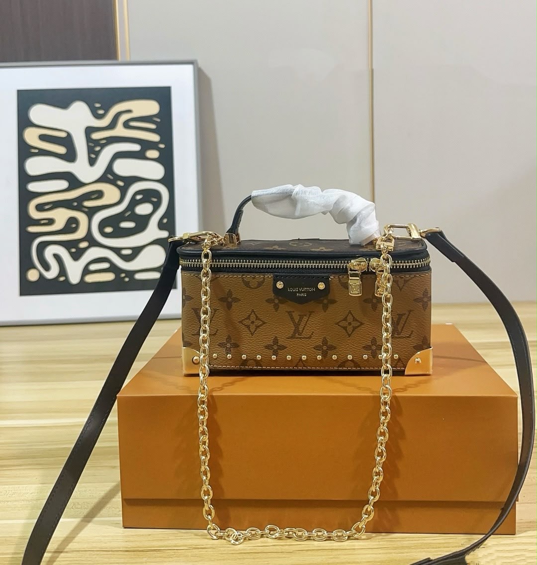 LV Vanity Trunk Bag 20cm A+