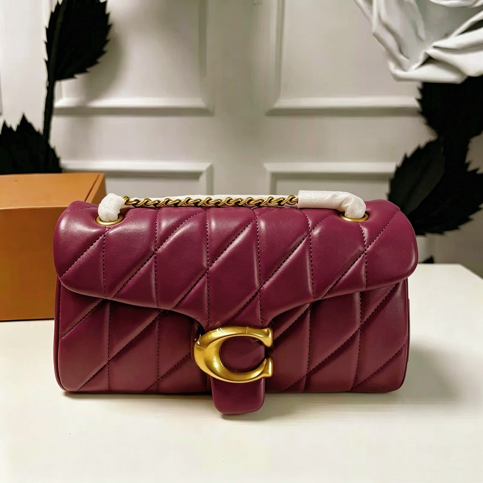 Coach Quilted Chain Shoulder Bag — 25 cm | 9 Colors with Box