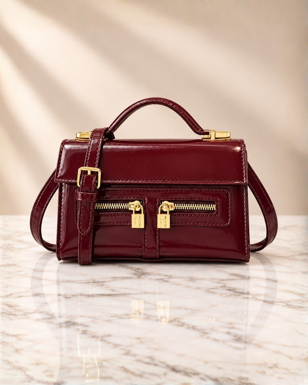 Hermès Kelly Patent Mini Bag 21cm