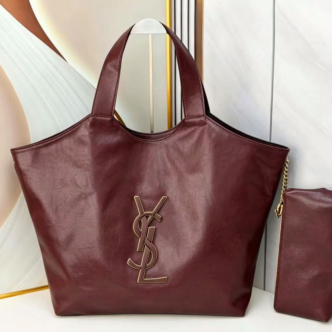YSL Large Logo Tote Leather 58 cm Master