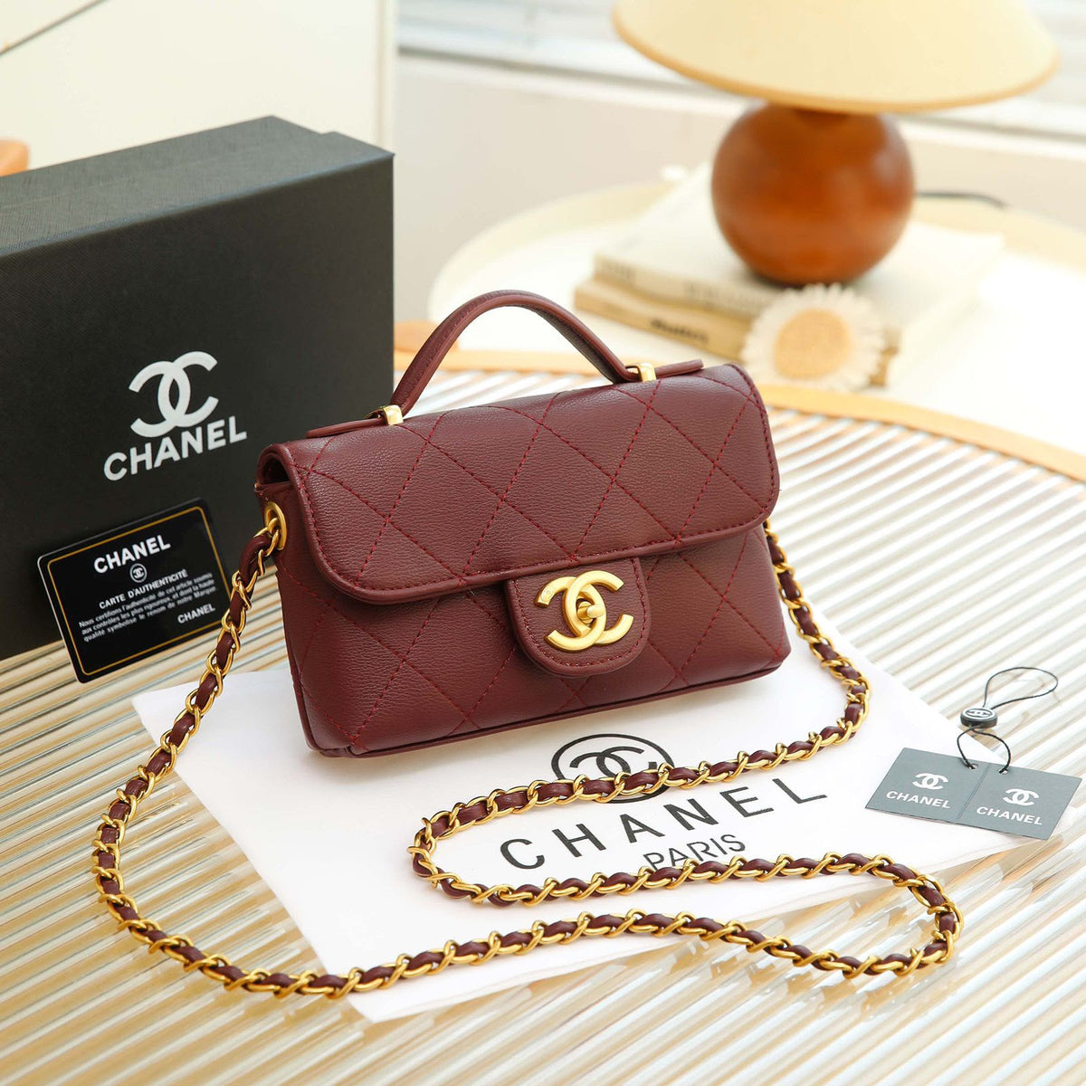 CHANEL Quilted Classic Shoulder Bag 20 cm