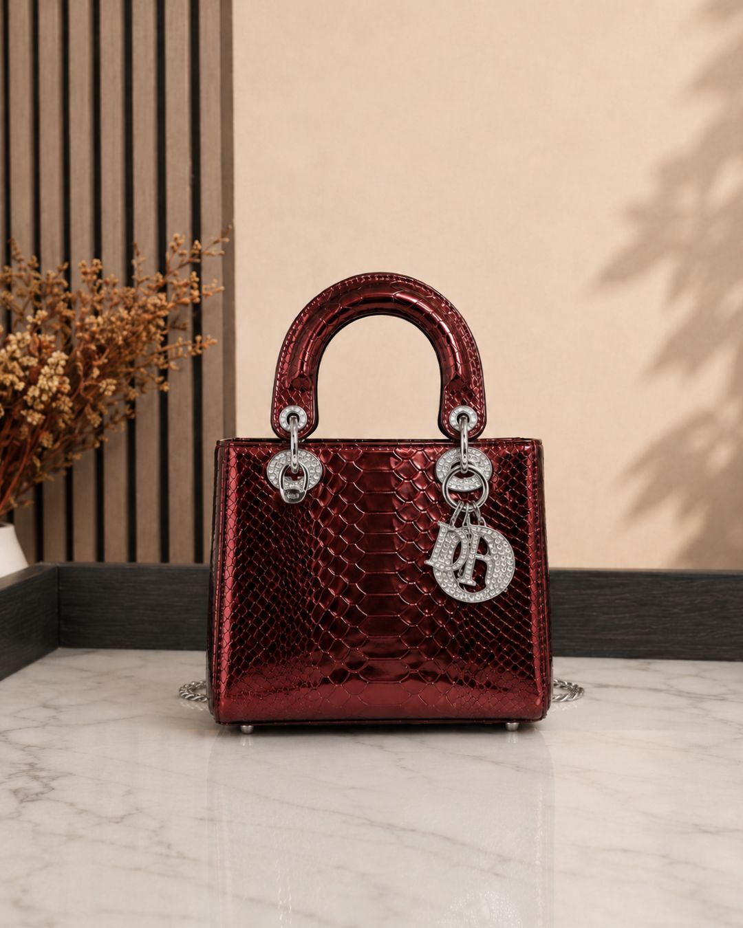 LADY DIOR Croc Mini 17cm A+