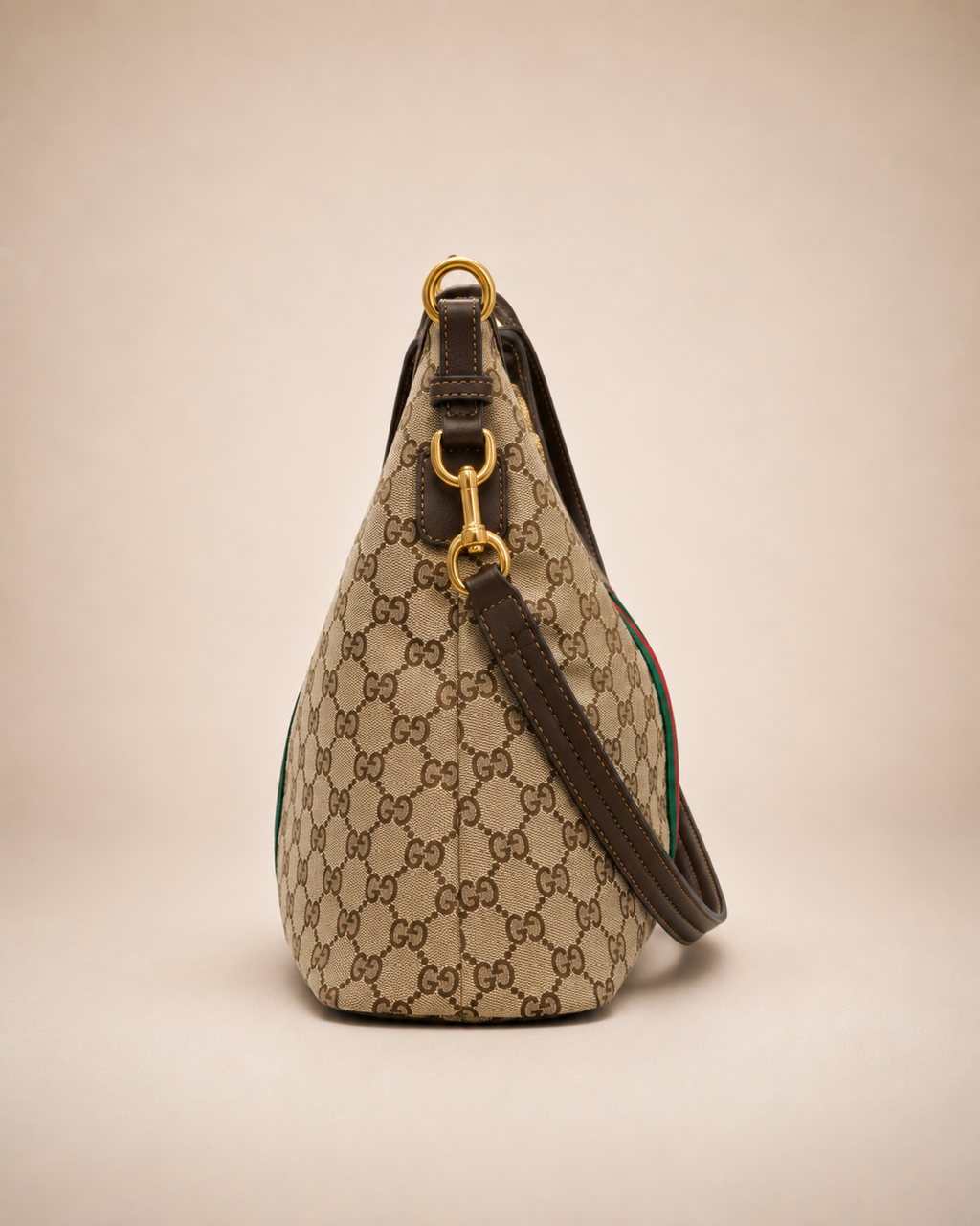 GUCCI GG Supreme Canvas Hobo Bag 40cm A+