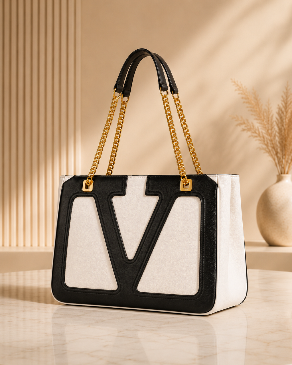 VALENTINO Chain Tote Bag 38cm A+