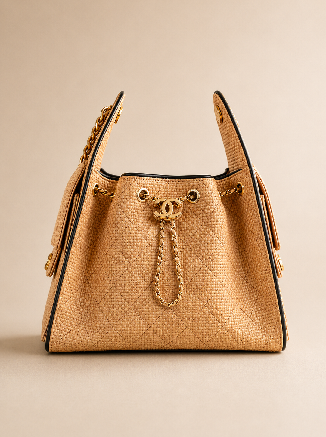 CHANEL Drawstring Bag — 26 cm Without Box