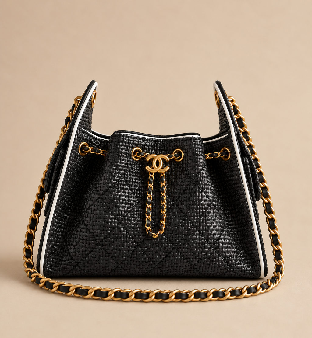 CHANEL Drawstring Bag 22 cm Without Box