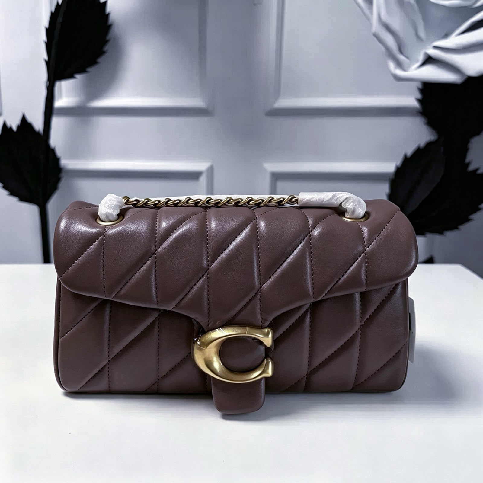 Coach Quilted Chain Shoulder Bag — 25 cm | 9 Colors with Box