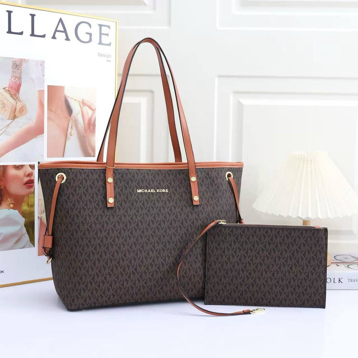 MK Signature Tote with Pouch 45 cm