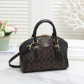 COACH Structured Dome Satchel Handbag 26cm