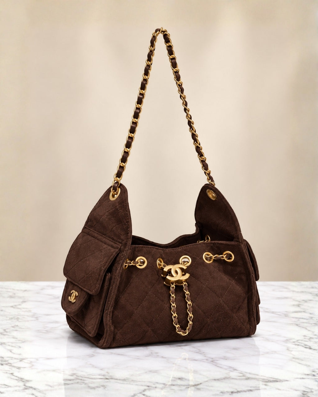 CHANEL 25 Mini Suede Bag