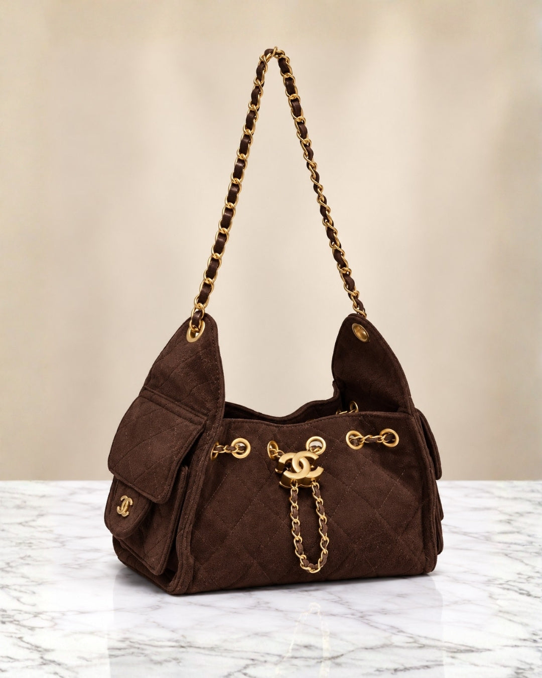 CHANEL 25 Mini Suede Bag