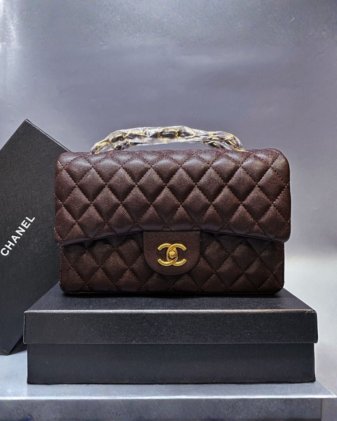 CHANEL Quilted Flap Shoulder Bag 26 cm