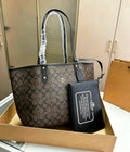 COACH Signature Tote with Pouch 43 cm