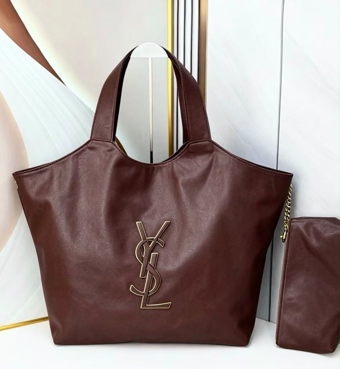 YSL Large Logo Tote Leather 58 cm Master