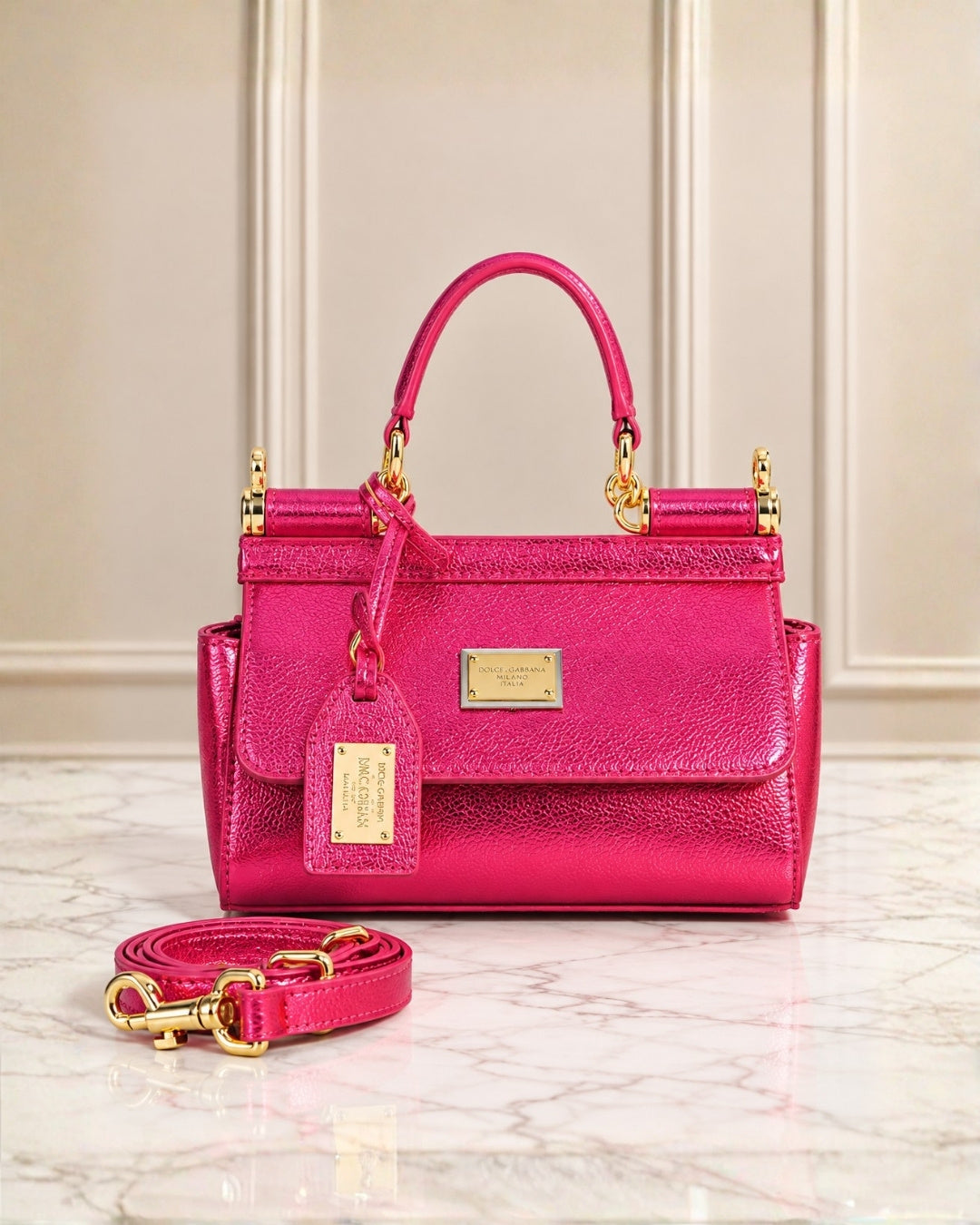 Dolce & Gabbana Top Handle Shoulder Bag 19cm