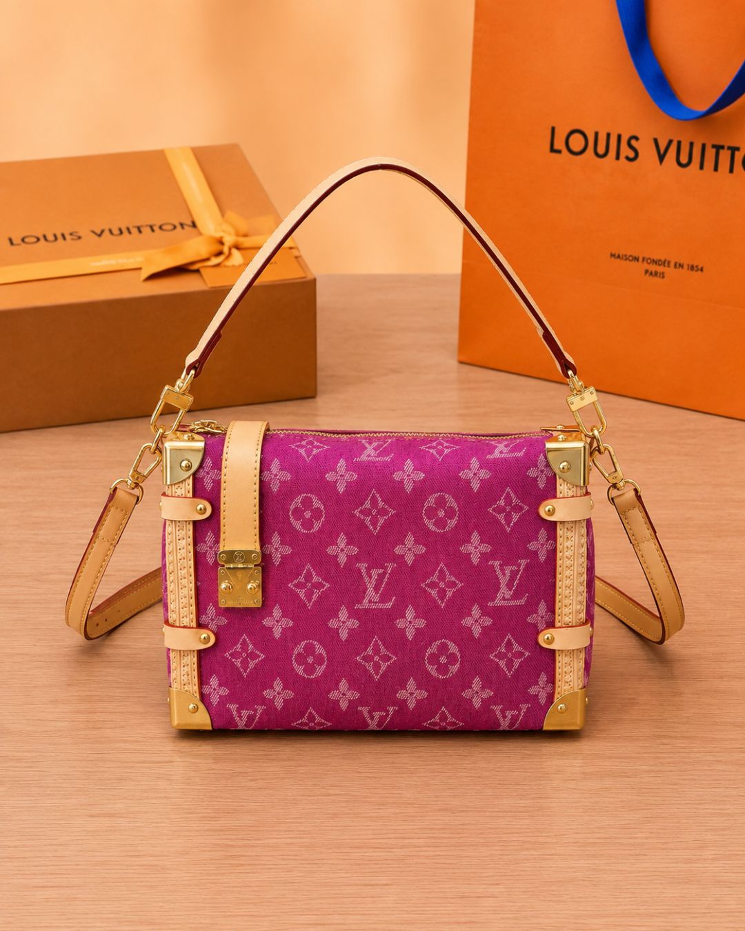 LV Trunk Shoulder Bag 23cm Master