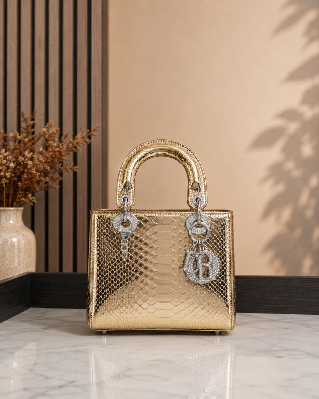 LADY DIOR Croc Mini 17cm A+