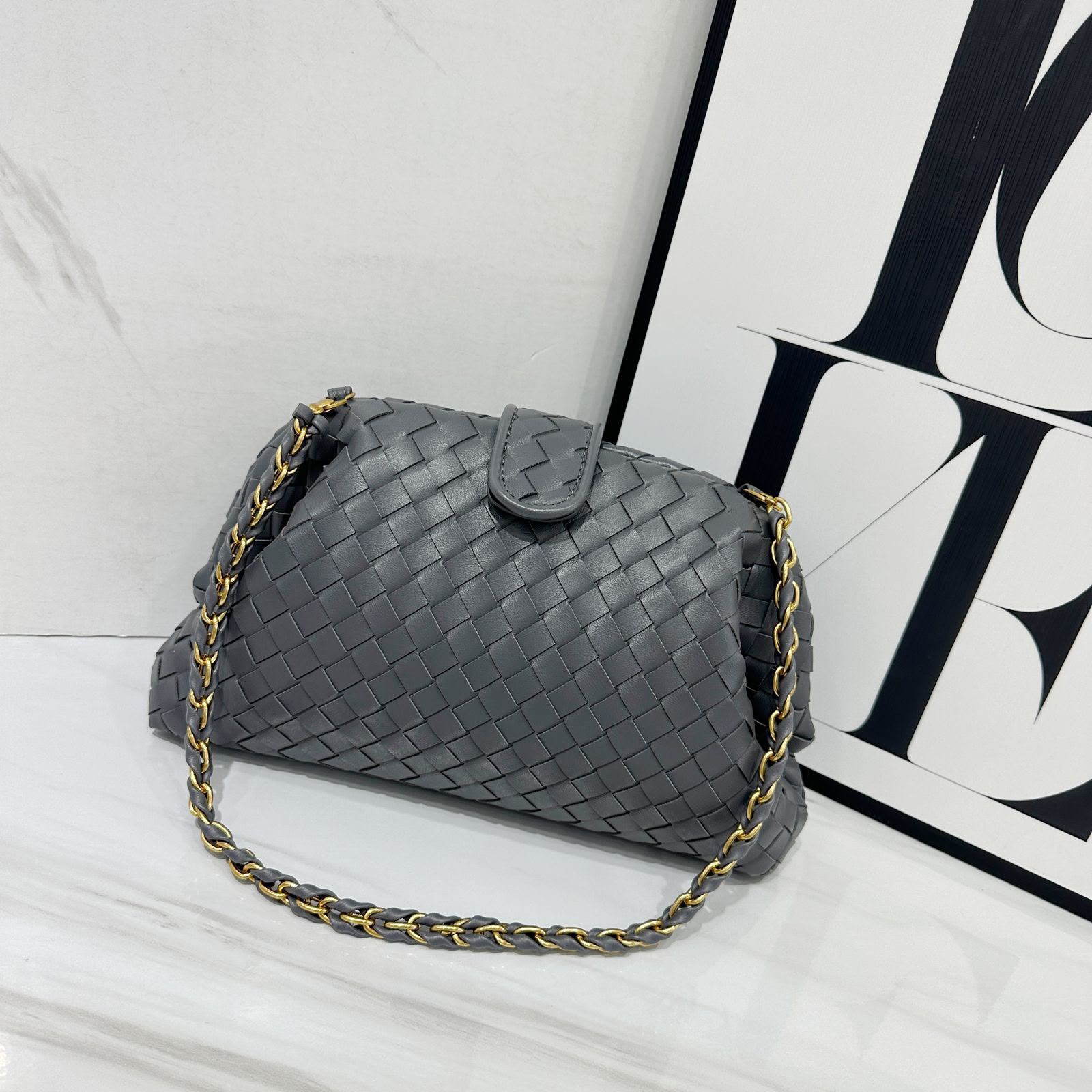 BOTTEGA VENETA Intrecciato Chain Bag — 30 cm | 7 Colors A+