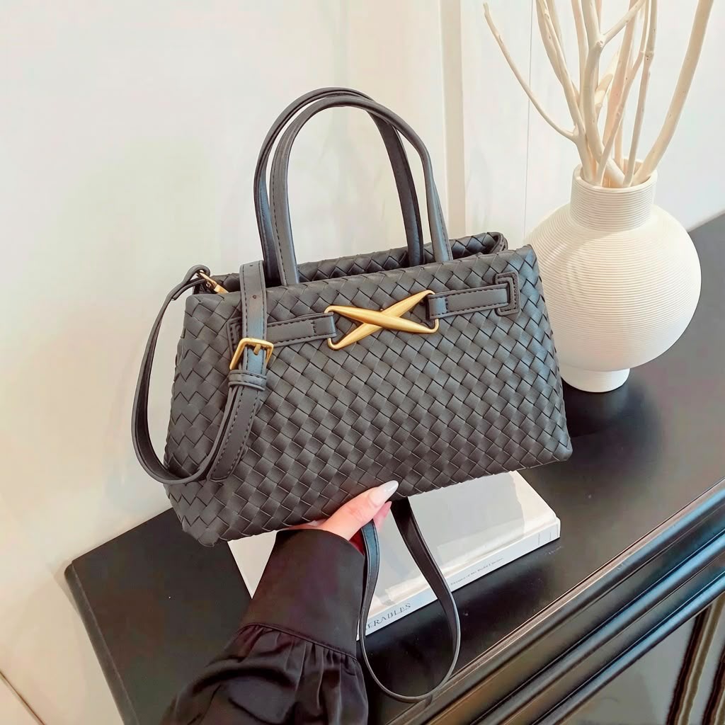 BOTTEGA Woven Leather Top Handle Tote — 29 cm | 7 Colors Without Box