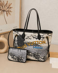 LV Neverfull Printed Canvas Tote 45cm Master